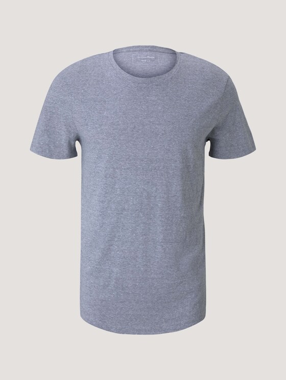 strukturiertes T-Shirt - Männer - Dark Blue Stripe strukturiertes T-Shirt - Männer - Dark Blue Stripe - 7 - TOM TAILOR Denim