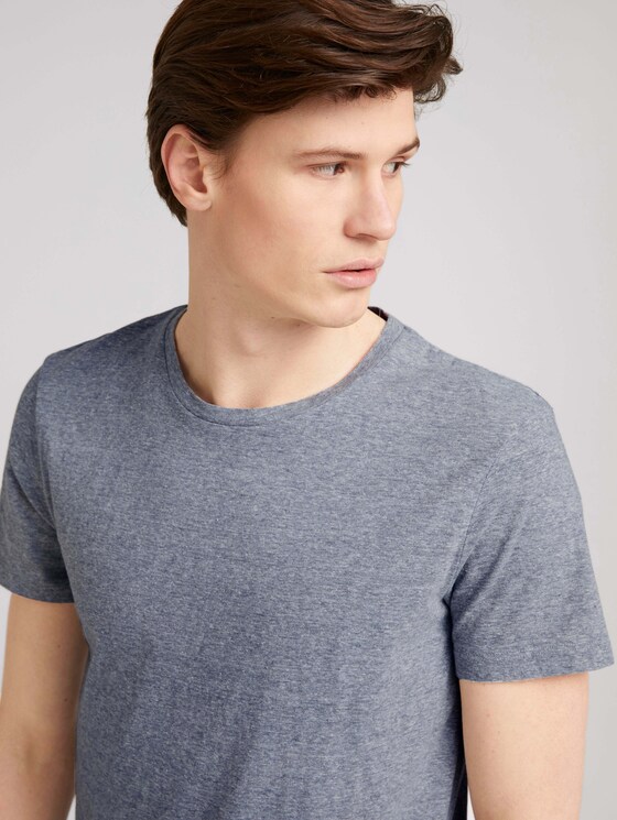 strukturiertes T-Shirt - Männer - Dark Blue Stripe strukturiertes T-Shirt - Männer - Dark Blue Stripe - 9 - TOM TAILOR Denim