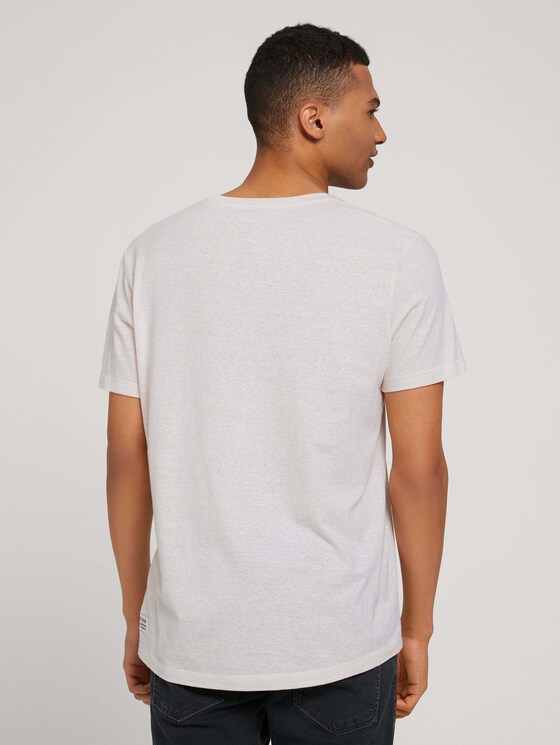 strukturiertes T-Shirt - Männer - fog beige thin yarn dye stripe strukturiertes T-Shirt - Männer - fog beige thin yarn dye stripe - 2 - TOM TAILOR Denim