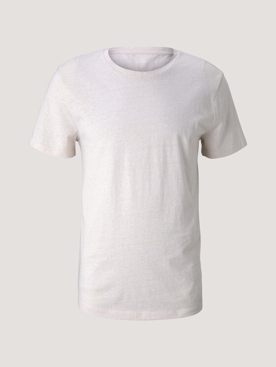 strukturiertes T-Shirt - Männer - fog beige thin yarn dye stripe strukturiertes T-Shirt - Männer - fog beige thin yarn dye stripe - 7 - TOM TAILOR Denim