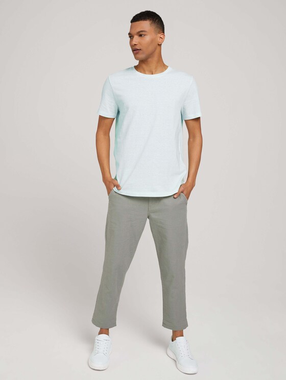 strukturiertes T-Shirt - Männer - mint white yd thin stripe strukturiertes T-Shirt - Männer - mint white yd thin stripe - 3 - TOM TAILOR Denim