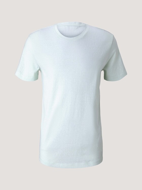 strukturiertes T-Shirt - Männer - mint white yd thin stripe strukturiertes T-Shirt - Männer - mint white yd thin stripe - 7 - TOM TAILOR Denim