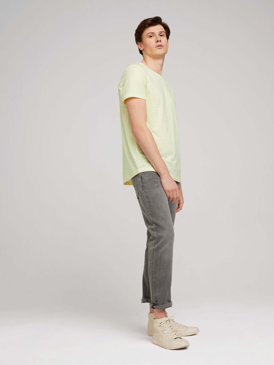 strukturiertes T-Shirt - Männer - cream yellow white thin stripe strukturiertes T-Shirt - Männer - cream yellow white thin stripe - 3 - TOM TAILOR Denim