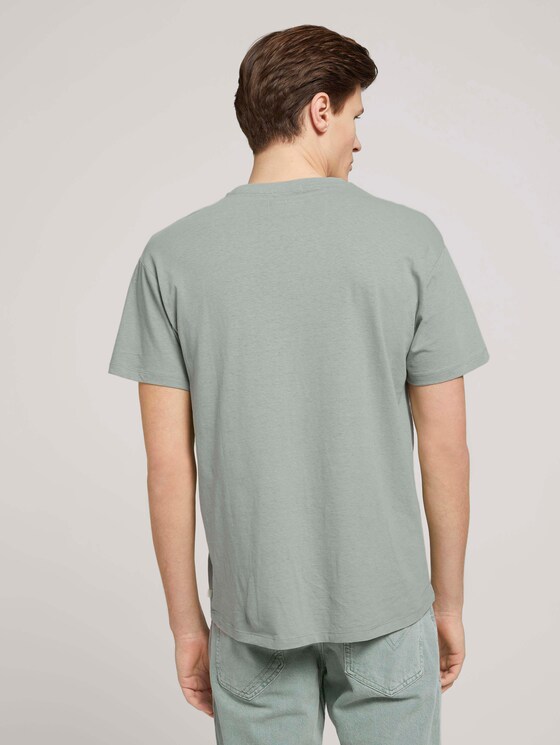 T-Shirt aus Leinenmix - Männer - Greyish Shadow Olive T-Shirt aus Leinenmix - Männer - Greyish Shadow Olive - 2 - TOM TAILOR Denim