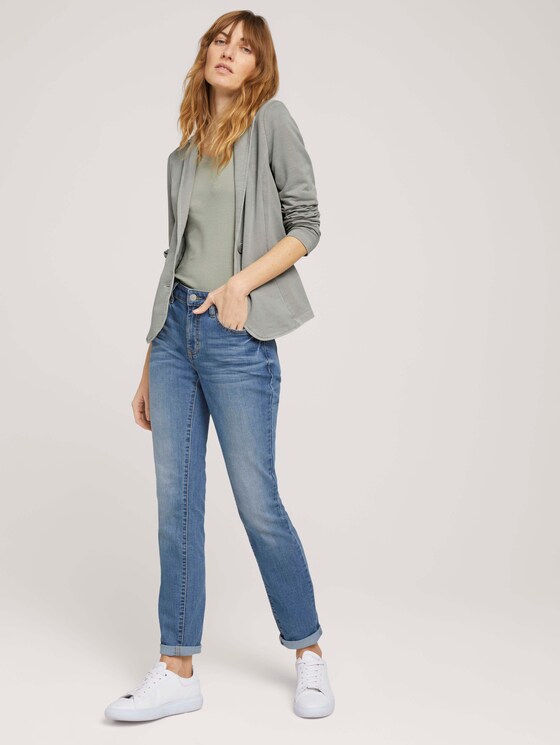 Sweat Blazer mit Kapuze - Frauen - Prairie Grass Green Sweat Blazer mit Kapuze - Frauen - Prairie Grass Green - 3 - TOM TAILOR