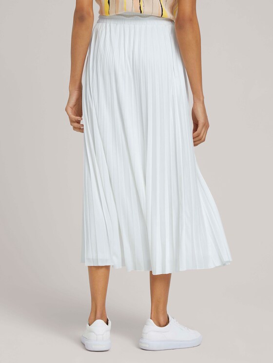 Elastischer Maxi Faltenrock - Frauen - Whisper White Elastischer Maxi Faltenrock - Frauen - Whisper White - 2 - Mine to five