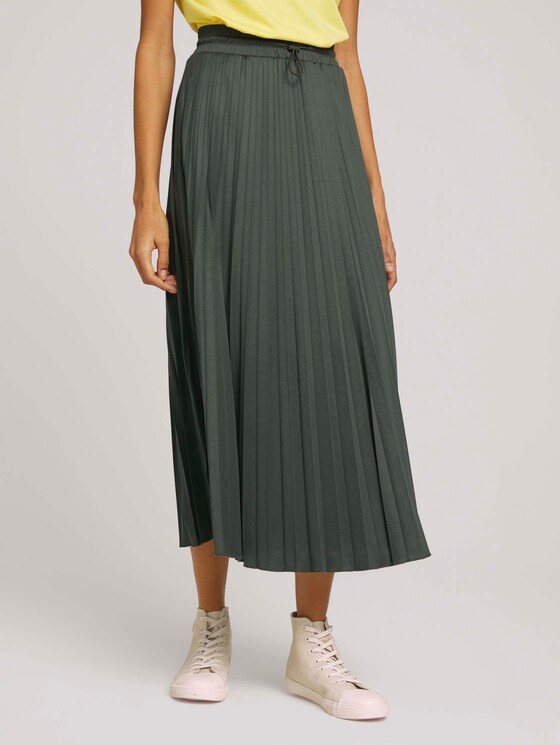 Elastischer Maxi Faltenrock - Frauen - deep leaf green Elastischer Maxi Faltenrock - Frauen - deep leaf green - 1 - Mine to five