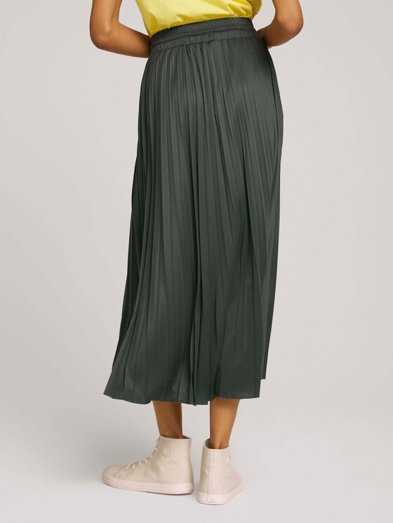 Elastischer Maxi Faltenrock - Frauen - deep leaf green Elastischer Maxi Faltenrock - Frauen - deep leaf green - 2 - Mine to five