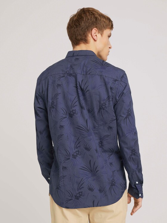 gemustertes Hemd - Männer - navy blue thistle print gemustertes Hemd - Männer - navy blue thistle print - 2 - TOM TAILOR Denim