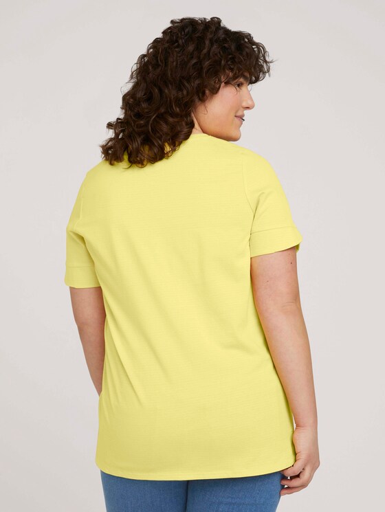 Curvy - T-Shirt mit Bio-Baumwolle - Frauen - mellow yellow Curvy - T-Shirt mit Bio-Baumwolle - Frauen - mellow yellow - 2 - My True Me