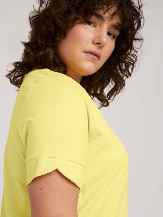 Curvy - T-Shirt mit Bio-Baumwolle - Frauen - mellow yellow Curvy - T-Shirt mit Bio-Baumwolle - Frauen - mellow yellow - 9 - My True Me