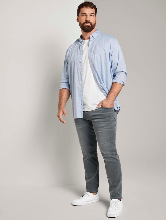Slim Fit Jeans mit leichter Waschung - Männer - clean mid stone grey denim Slim Fit Jeans mit leichter Waschung - Männer - clean mid stone grey denim - 3 - Men Plus