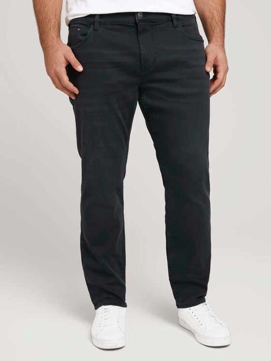 Slim Fit Jeans mit leichter Waschung - Männer - black denim Slim Fit Jeans mit leichter Waschung - Männer - black denim - 1 - Men Plus