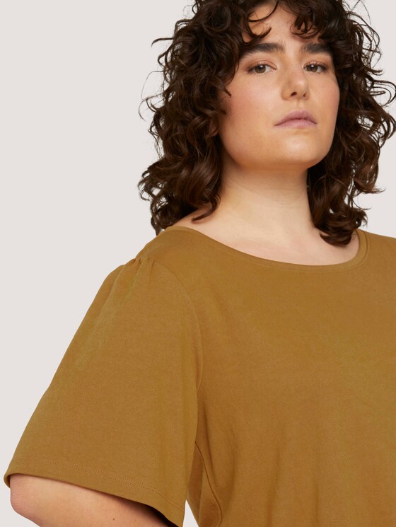 T-Shirt mit Volantärmeln - Frauen - California Umber T-Shirt mit Volantärmeln - Frauen - California Umber - 9 - My True Me