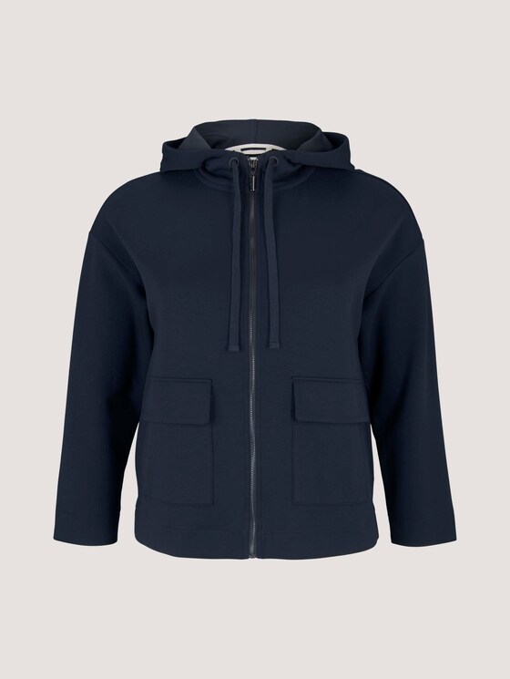 Curvy - Sweatjacke mit Kapuze - Frauen - Sky Captain Blue Curvy - Sweatjacke mit Kapuze - Frauen - Sky Captain Blue - 7 - My True Me