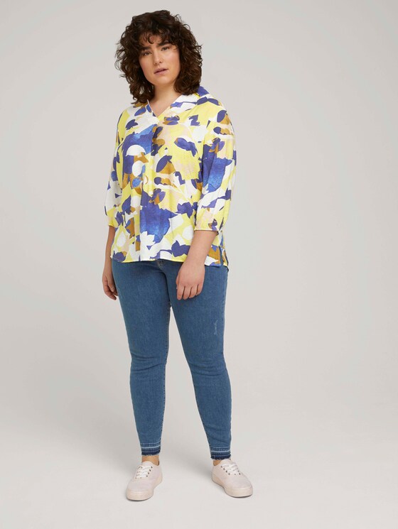gemusterte Bluse - Frauen - big floral pattern gemusterte Bluse - Frauen - big floral pattern - 3 - My True Me
