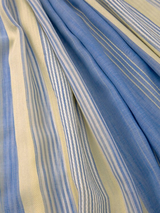 Fließender Schal mit Streifen - Frauen - creme yellow structured stripe Fließender Schal mit Streifen - Frauen - creme yellow structured stripe - 9 - TOM TAILOR Denim