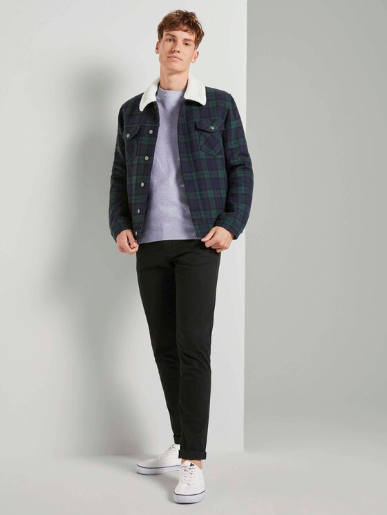 Strukturierter Strickpullover - Männer - Light Stone Grey Melange Strukturierter Strickpullover - Männer - Light Stone Grey Melange - 3 - TOM TAILOR Denim