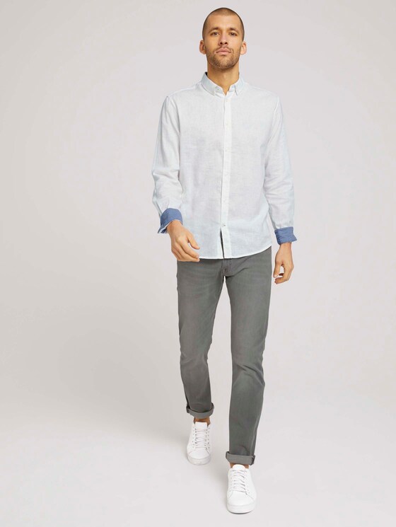 Leinen Hemd - Männer - Off White Leinen Hemd - Männer - Off White - 3 - TOM TAILOR