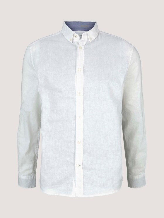 Leinen Hemd - Männer - Off White Leinen Hemd - Männer - Off White - 7 - TOM TAILOR