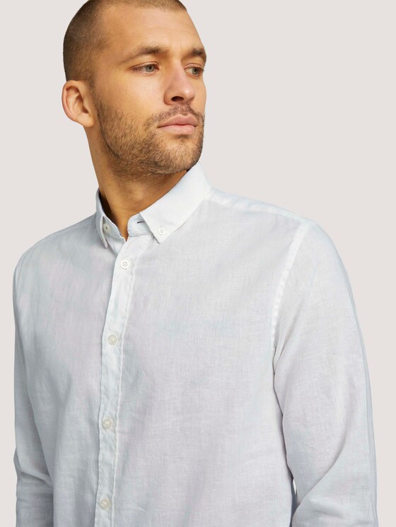 Leinen Hemd - Männer - Off White Leinen Hemd - Männer - Off White - 9 - TOM TAILOR