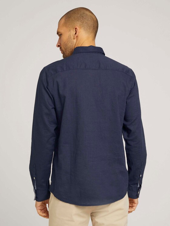 Leinen Hemd - Männer - Navy Eclipse Leinen Hemd - Männer - Navy Eclipse - 2 - TOM TAILOR