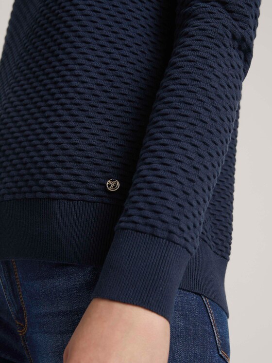 Pullover aus Bio-Baumwolle - Frauen - Sky Captain Blue Pullover aus Bio-Baumwolle - Frauen - Sky Captain Blue - 10 - TOM TAILOR Denim