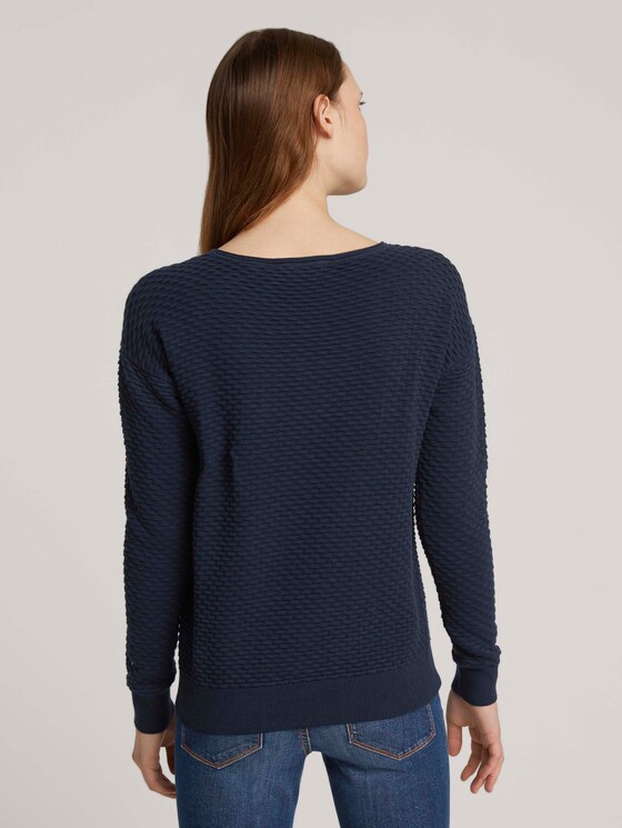 Pullover aus Bio-Baumwolle - Frauen - Sky Captain Blue Pullover aus Bio-Baumwolle - Frauen - Sky Captain Blue - 2 - TOM TAILOR Denim