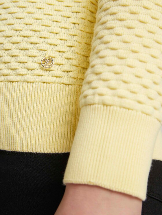 Pullover mit Bio-Baumwolle - Frauen - soft yellow Pullover mit Bio-Baumwolle - Frauen - soft yellow - 9 - TOM TAILOR Denim
