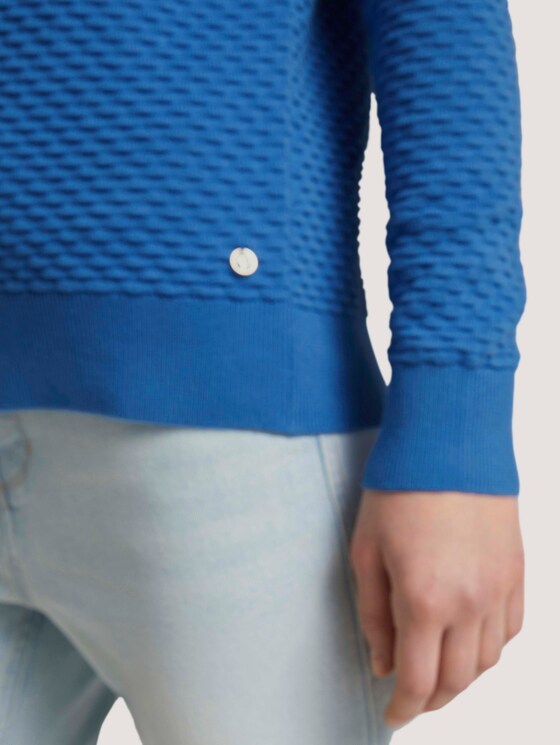 Pullover mit Bio-Baumwolle - Frauen - mid blue Pullover mit Bio-Baumwolle - Frauen - mid blue - 9 - TOM TAILOR Denim