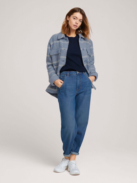 Pullover mit Ripp Struktur - Frauen - Sky Captain Blue Pullover mit Ripp Struktur - Frauen - Sky Captain Blue - 3 - TOM TAILOR Denim