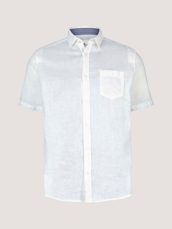 kurzärmliges Hemd - Männer - Off White kurzärmliges Hemd - Männer - Off White - 7 - TOM TAILOR