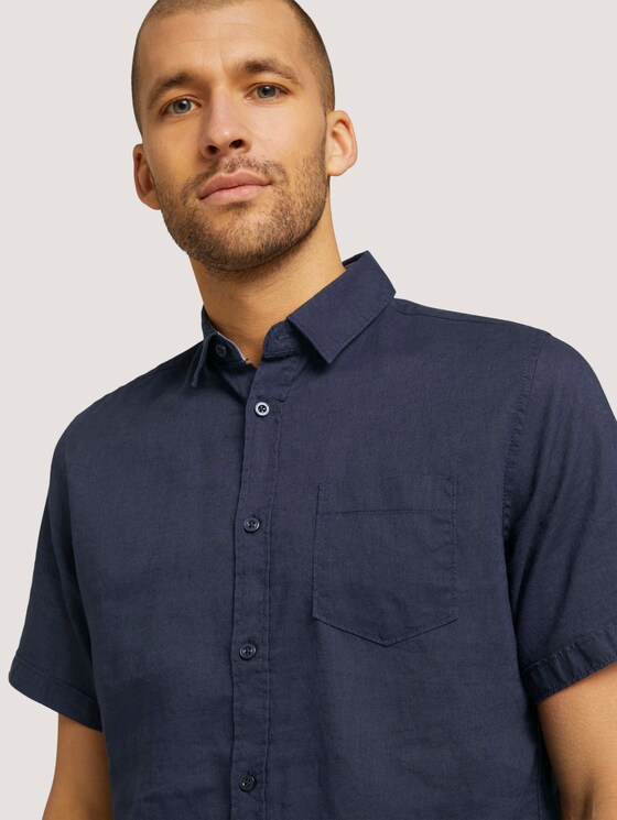 kurzärmliges Hemd - Männer - Navy Eclipse kurzärmliges Hemd - Männer - Navy Eclipse - 9 - TOM TAILOR
