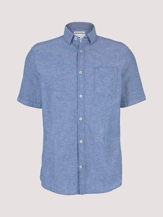 kurzärmliges Hemd - Männer - helsinki night blue chambray kurzärmliges Hemd - Männer - helsinki night blue chambray - 7 - TOM TAILOR