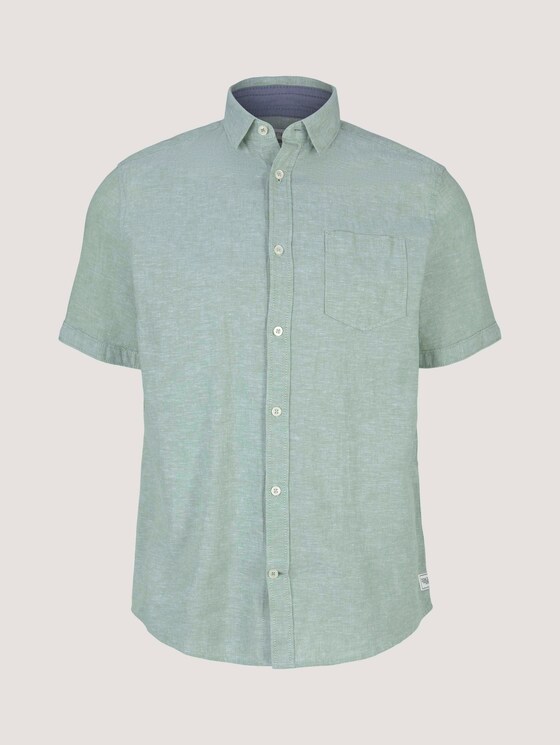 kurzärmliges Hemd - Männer - light mint green chambray kurzärmliges Hemd - Männer - light mint green chambray - 7 - TOM TAILOR