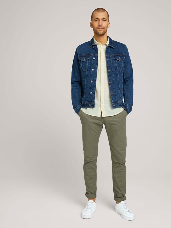 kurzärmliges Hemd - Männer - pale straw yellow chambray kurzärmliges Hemd - Männer - pale straw yellow chambray - 3 - TOM TAILOR