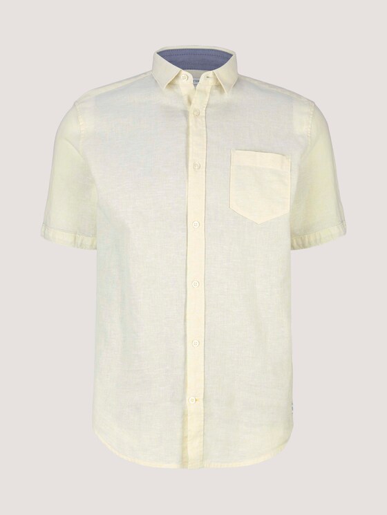 kurzärmliges Hemd - Männer - pale straw yellow chambray kurzärmliges Hemd - Männer - pale straw yellow chambray - 7 - TOM TAILOR