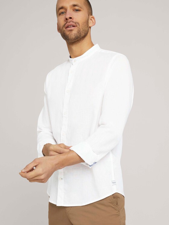 Gemustertes Hemd - Männer - Off White Gemustertes Hemd - Männer - Off White - 5 - TOM TAILOR