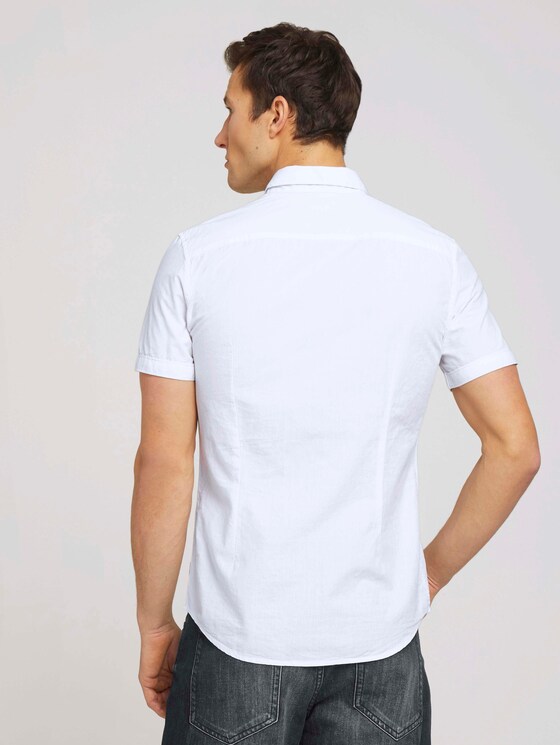 Fein gemustertes Hemd - Männer - White Fein gemustertes Hemd - Männer - White - 2 - TOM TAILOR