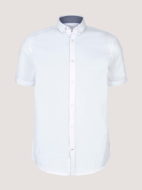 Fein gemustertes Hemd - Männer - White Fein gemustertes Hemd - Männer - White - 7 - TOM TAILOR