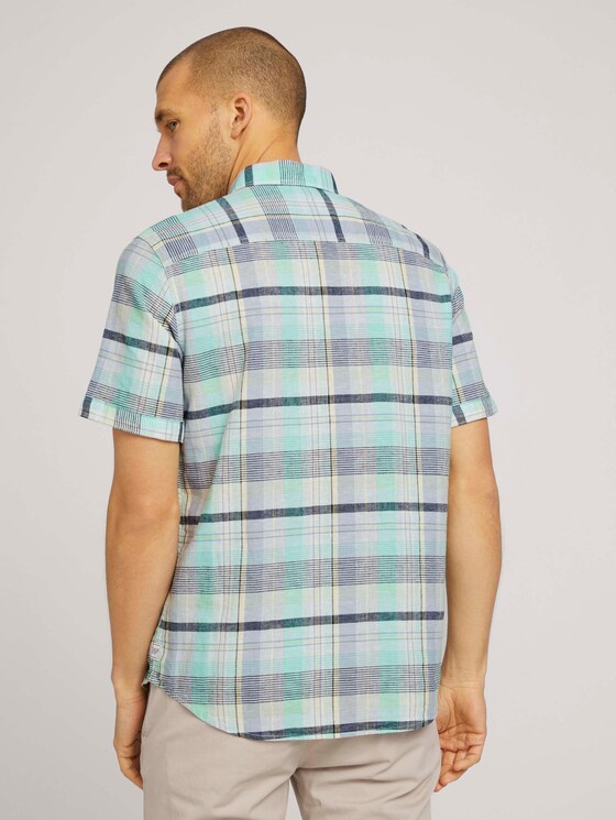 kariertes Kurzarmhemd - Männer - lucid green colourful check kariertes Kurzarmhemd - Männer - lucid green colourful check - 2 - TOM TAILOR