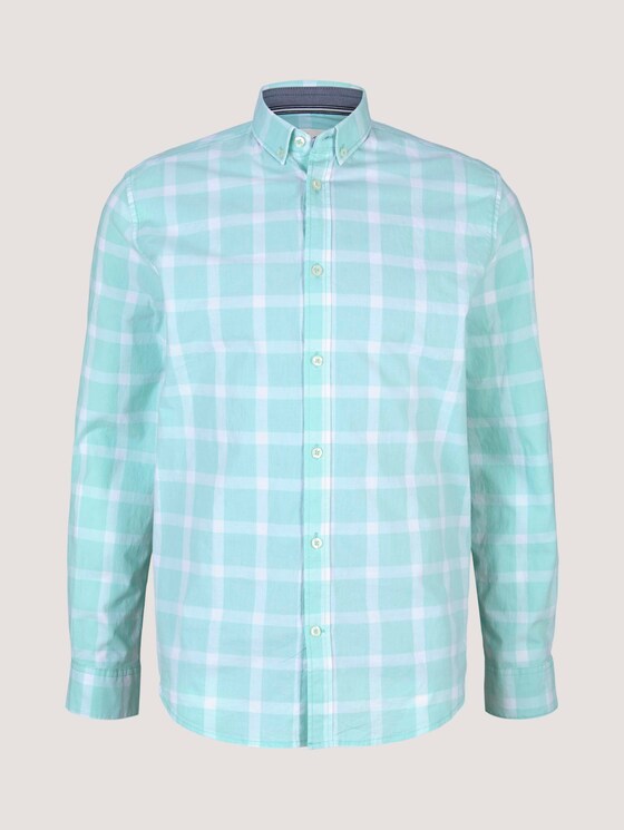 kariertes Hemd - Männer - lucite green white check kariertes Hemd - Männer - lucite green white check - 7 - TOM TAILOR