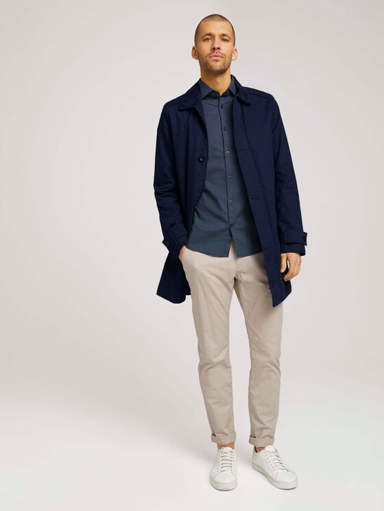 gemustertes Hemd - Männer - navy blue wave design gemustertes Hemd - Männer - navy blue wave design - 3 - TOM TAILOR