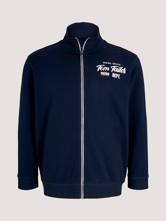 Sweatjacke mit Stehkragen - Männer - Dark Blue Sweatjacke mit Stehkragen - Männer - Dark Blue - 7 - Men Plus