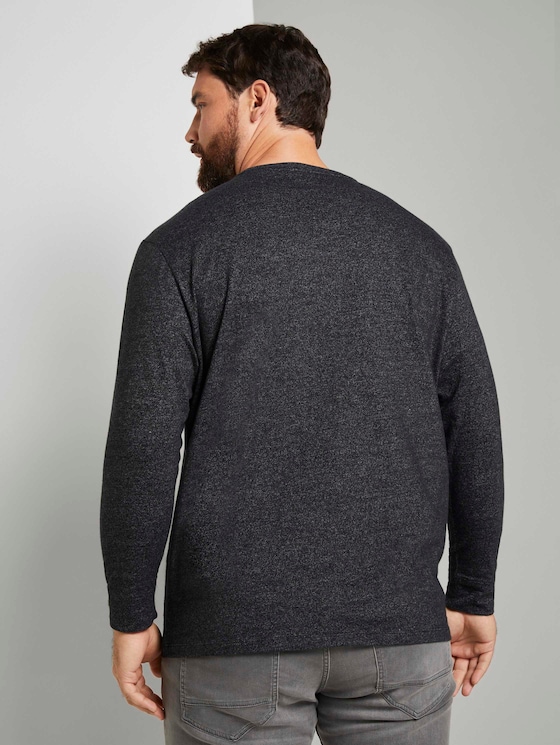 strukturierter Pullover - Männer - Black strukturierter Pullover - Männer - Black - 1 - Men Plus