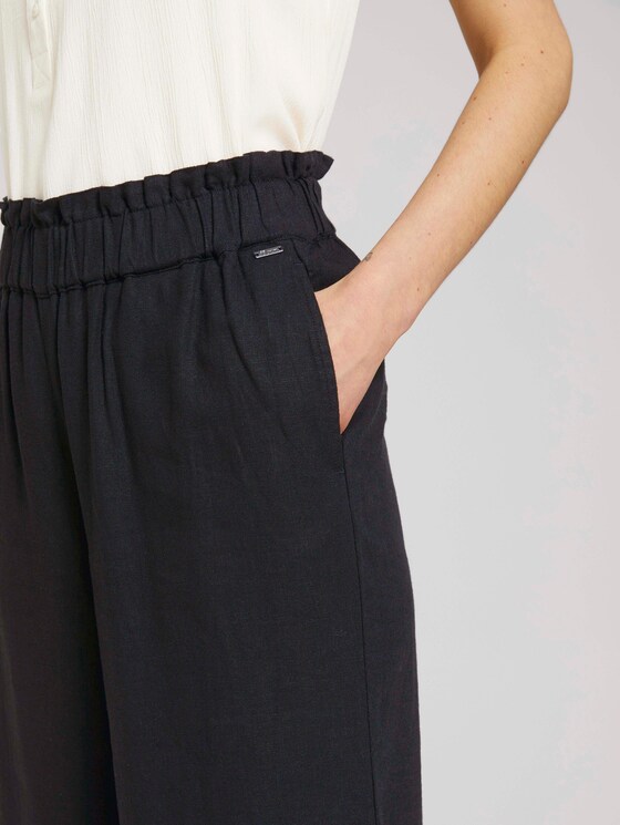 Culotte Hose mit Leinen - Frauen - deep black Culotte Hose mit Leinen - Frauen - deep black - 10 - TOM TAILOR Denim