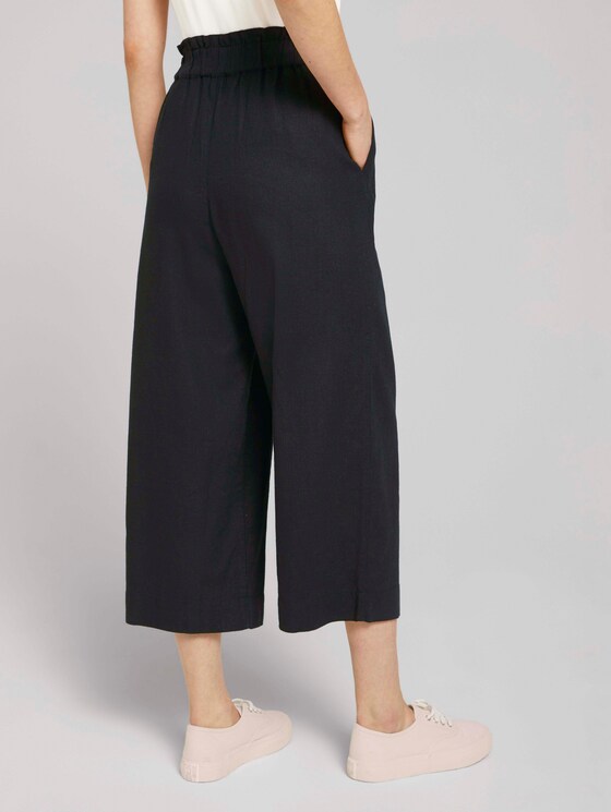Culotte Hose mit Leinen - Frauen - deep black Culotte Hose mit Leinen - Frauen - deep black - 2 - TOM TAILOR Denim
