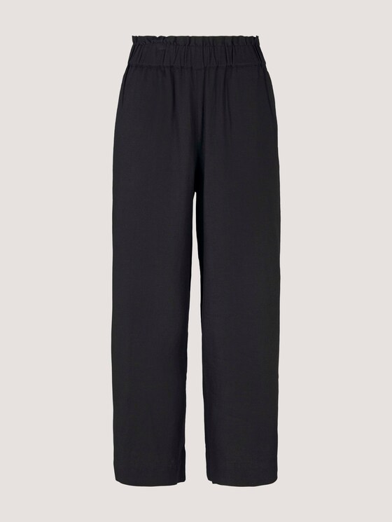 Culotte Hose mit Leinen - Frauen - deep black Culotte Hose mit Leinen - Frauen - deep black - 7 - TOM TAILOR Denim