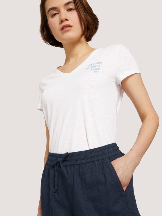 Relaxed Fit Shorts mit Leinen - Frauen - Sky Captain Blue Relaxed Fit Shorts mit Leinen - Frauen - Sky Captain Blue - 9 - TOM TAILOR Denim