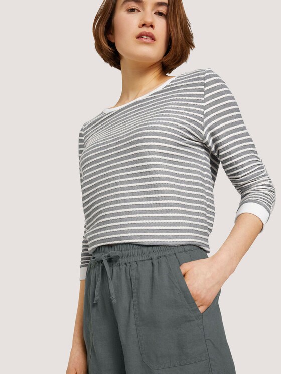 Relaxed-fit shorts with linen - Women - dusty pine green Relaxed-fit shorts with linen - Women - dusty pine green - 10 - TOM TAILOR Denim